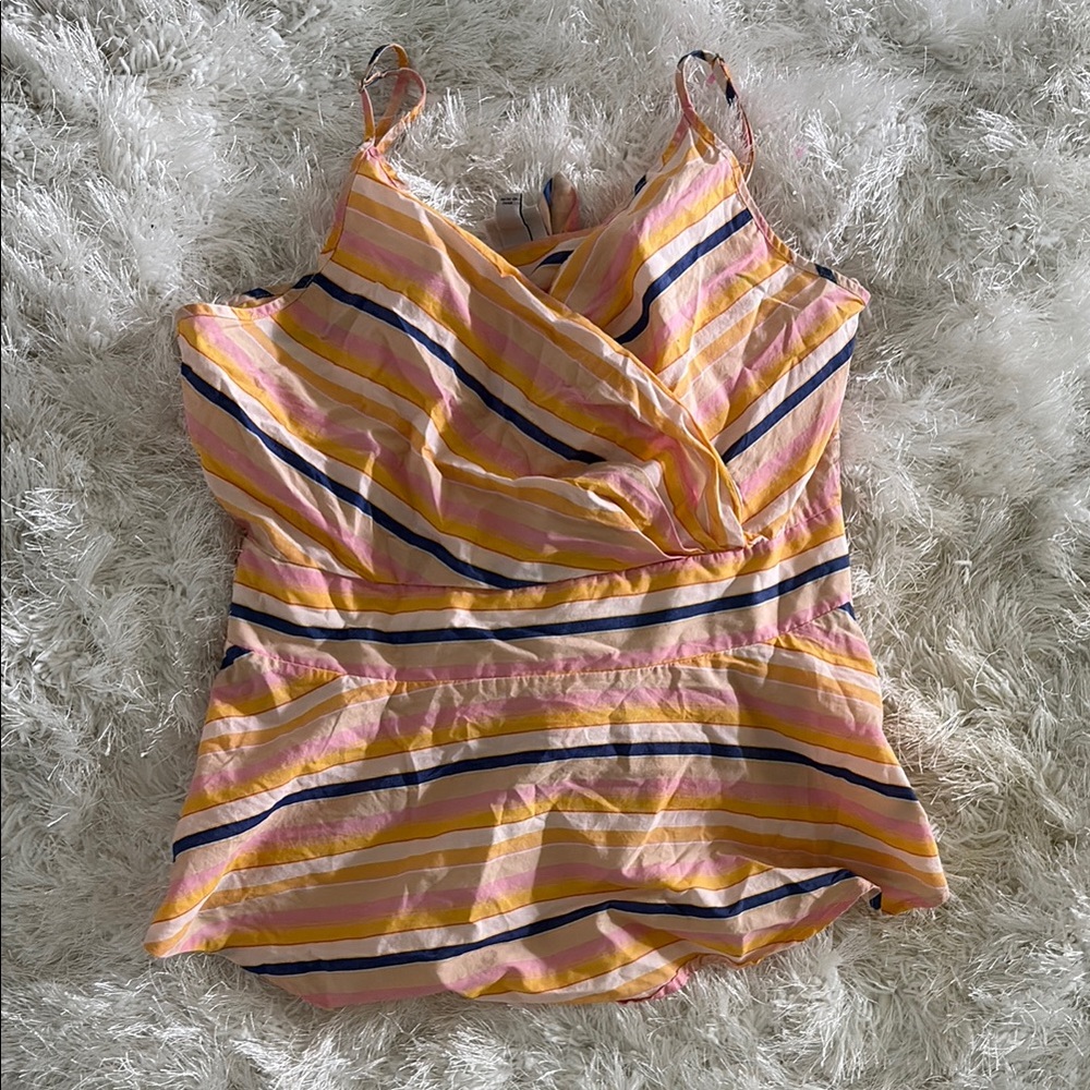 A New Day Striped Sleeveless Top